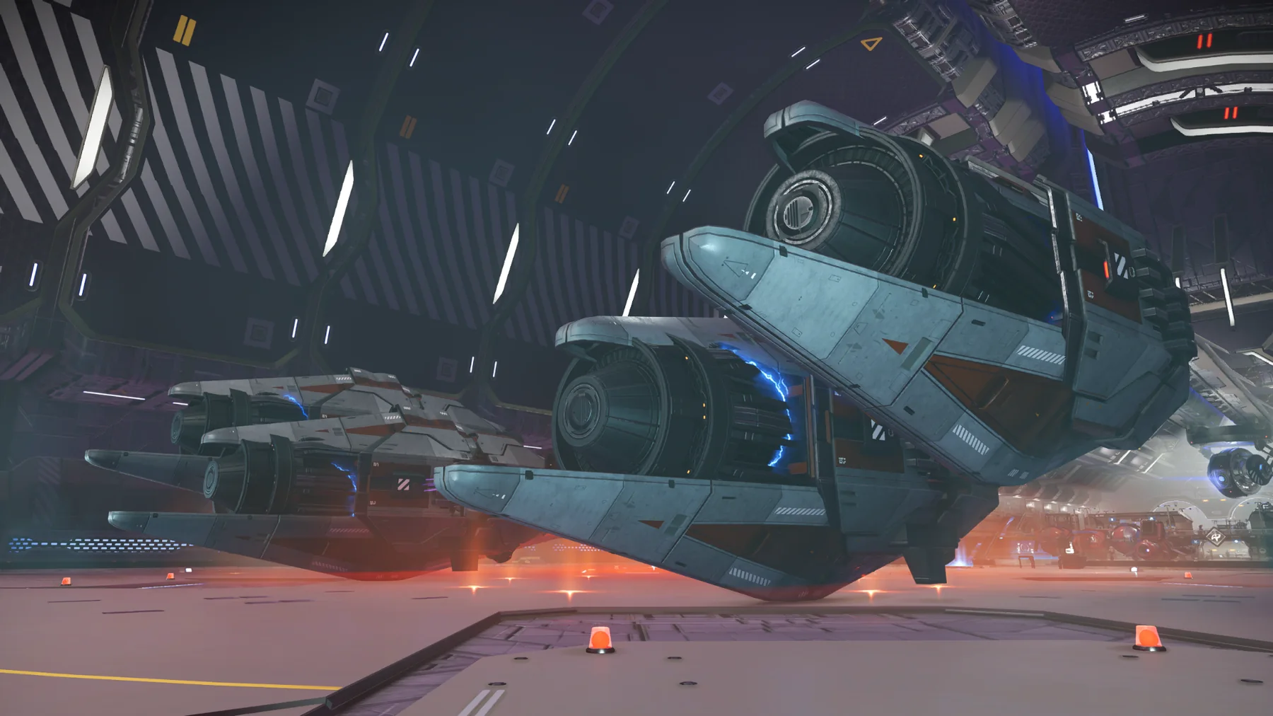 Completed twin engine pods