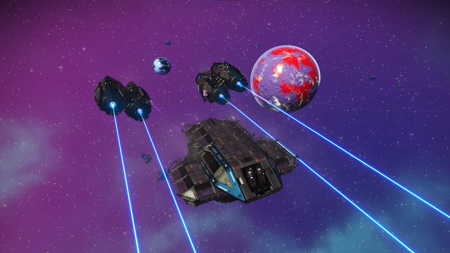 The expedition survey corvette underway on its first mission