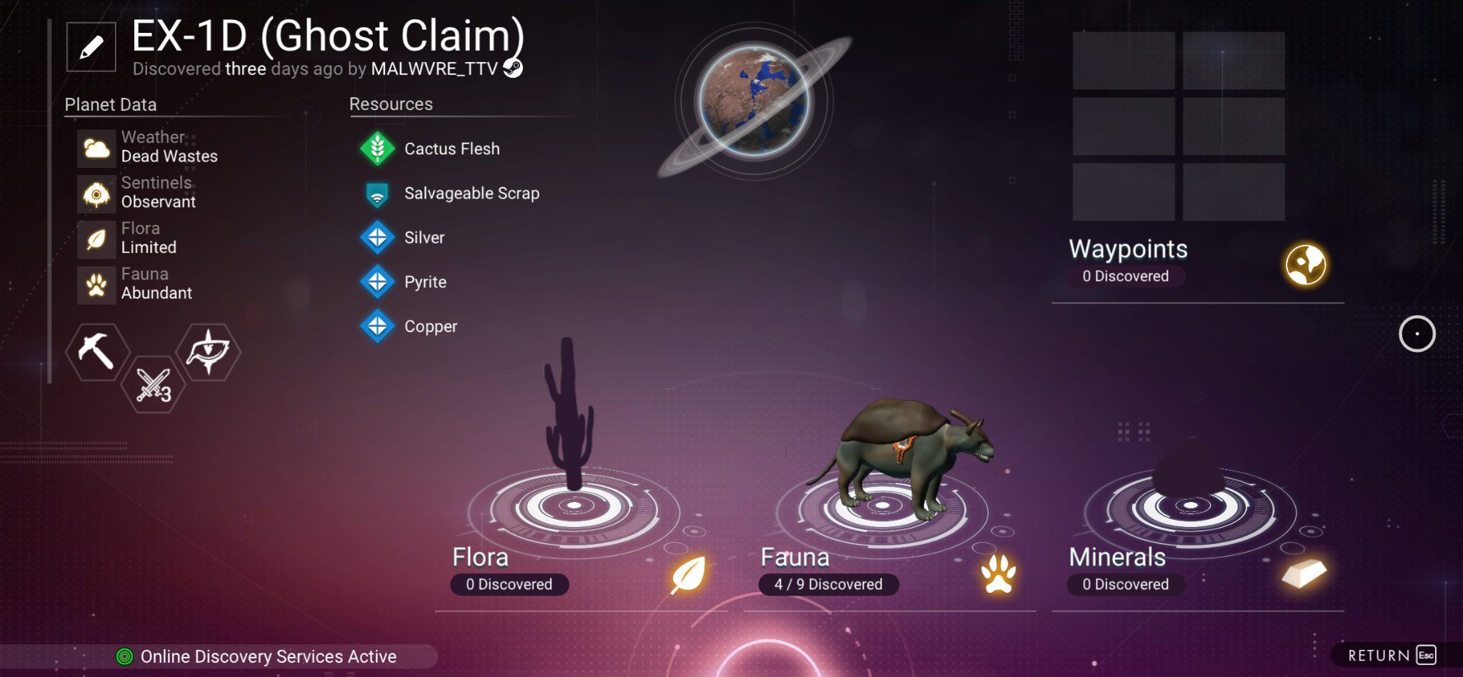 Ghost Claim primary discovery record