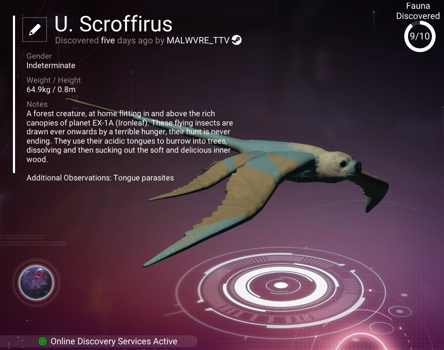 U. Scroffirus scanner registry record