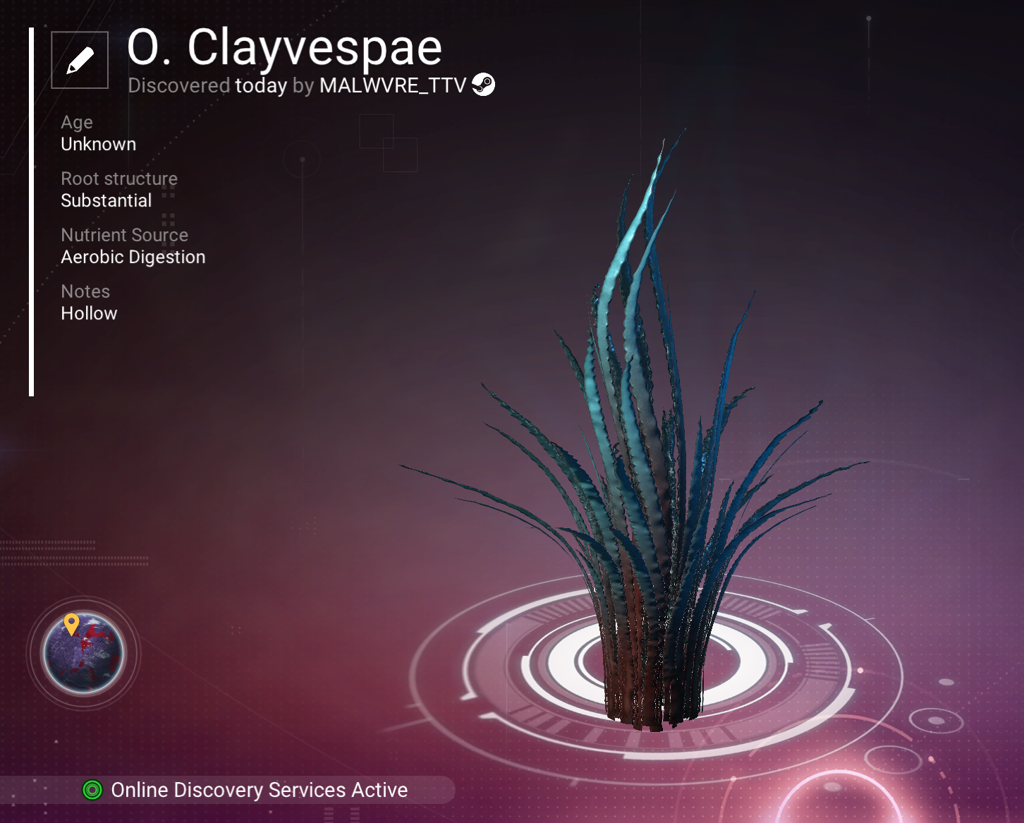 O. Clayvespae scanner registry record
