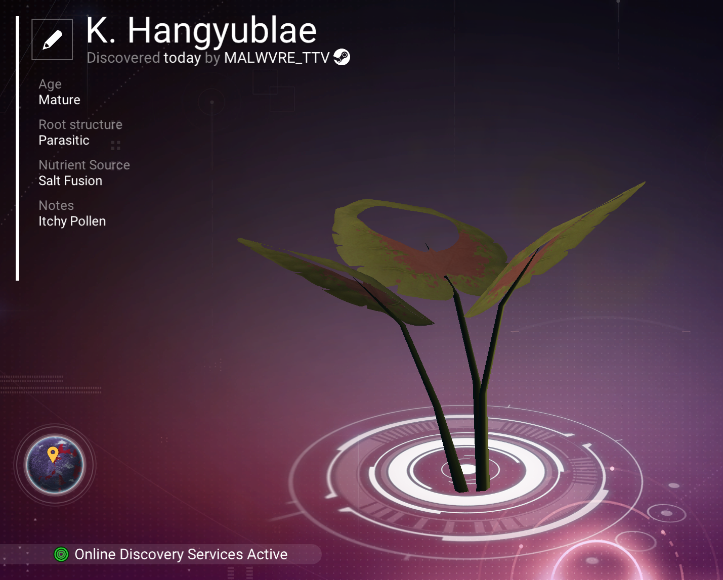 K. Hangyublae scanner registry record