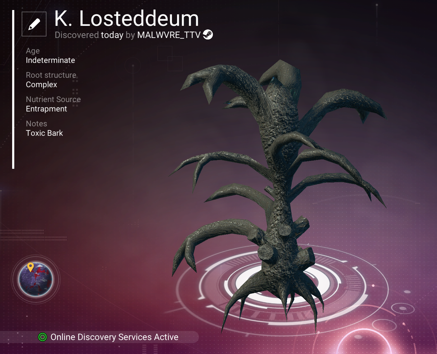 K. Losteddeum scanner registry record