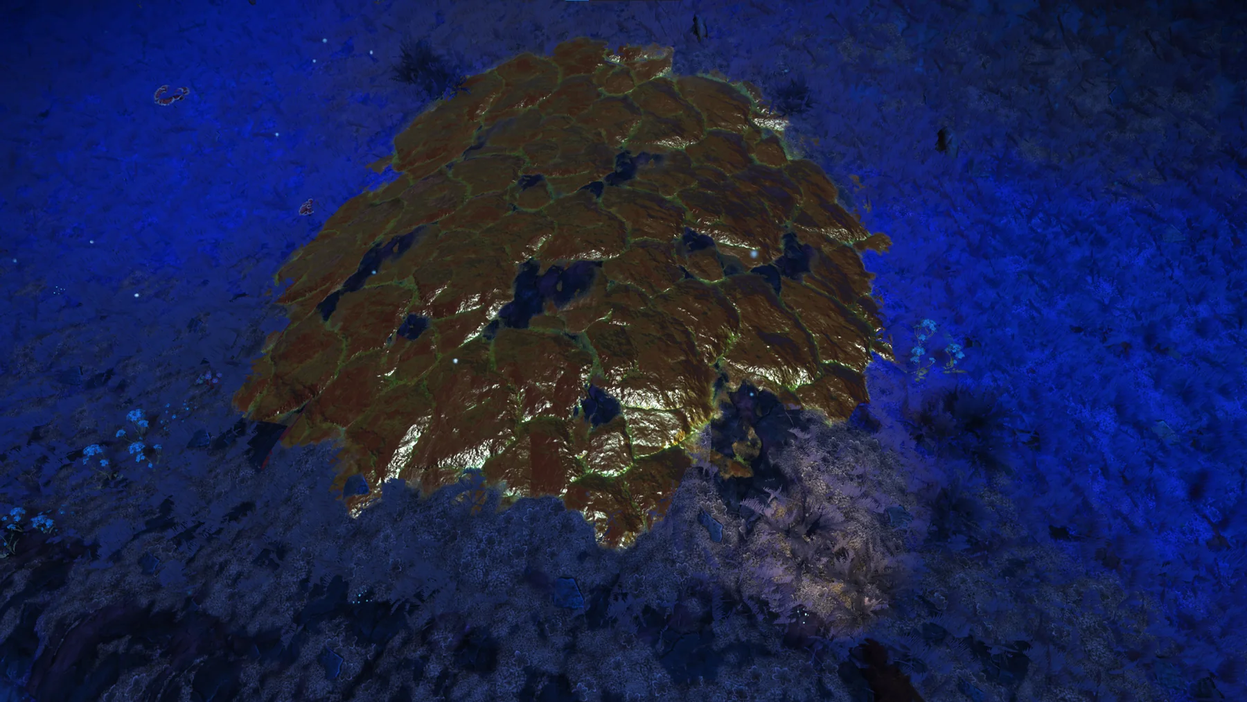 Copper deposit exposed within Ironleaf terrain at Serene Basin