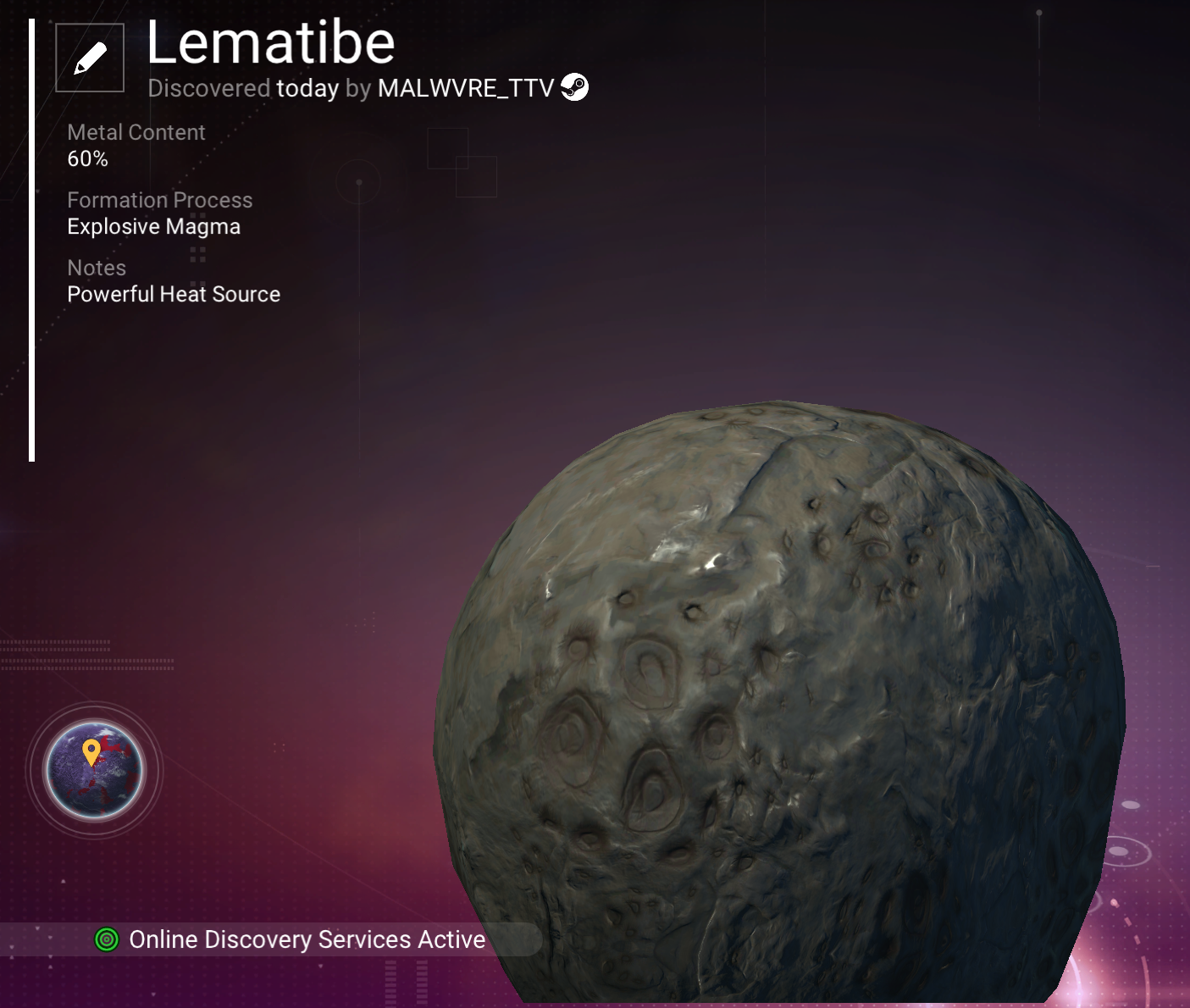 Lematibe scanner registry record
