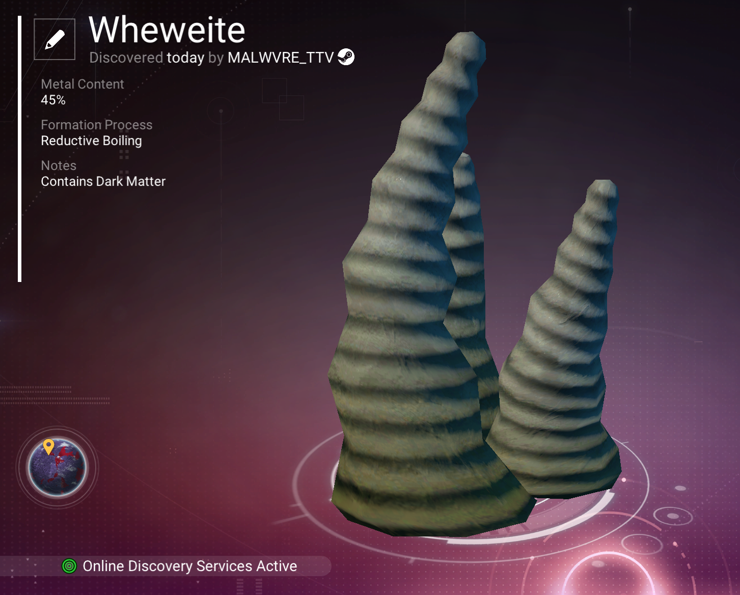 Wheweite scanner registry record