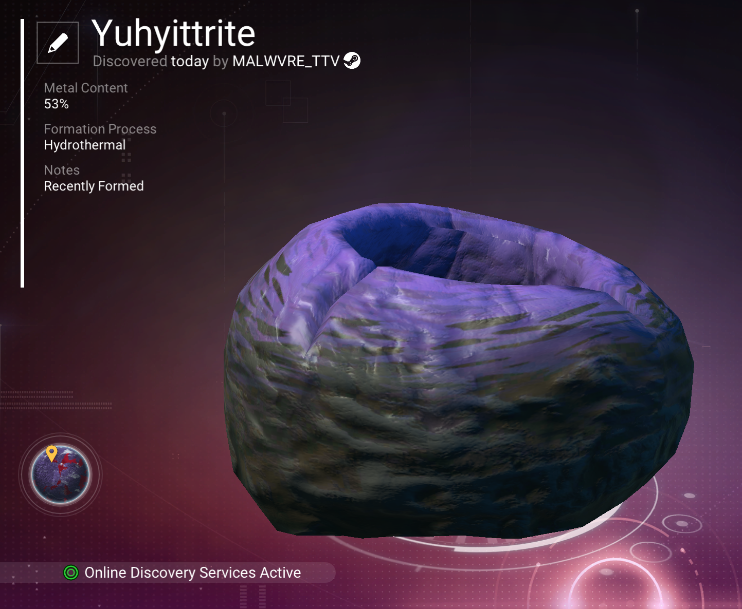 Yuhyittrite scanner registry record