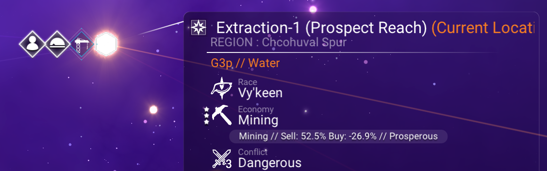 Prospect Reach Galactic Map navigation registry