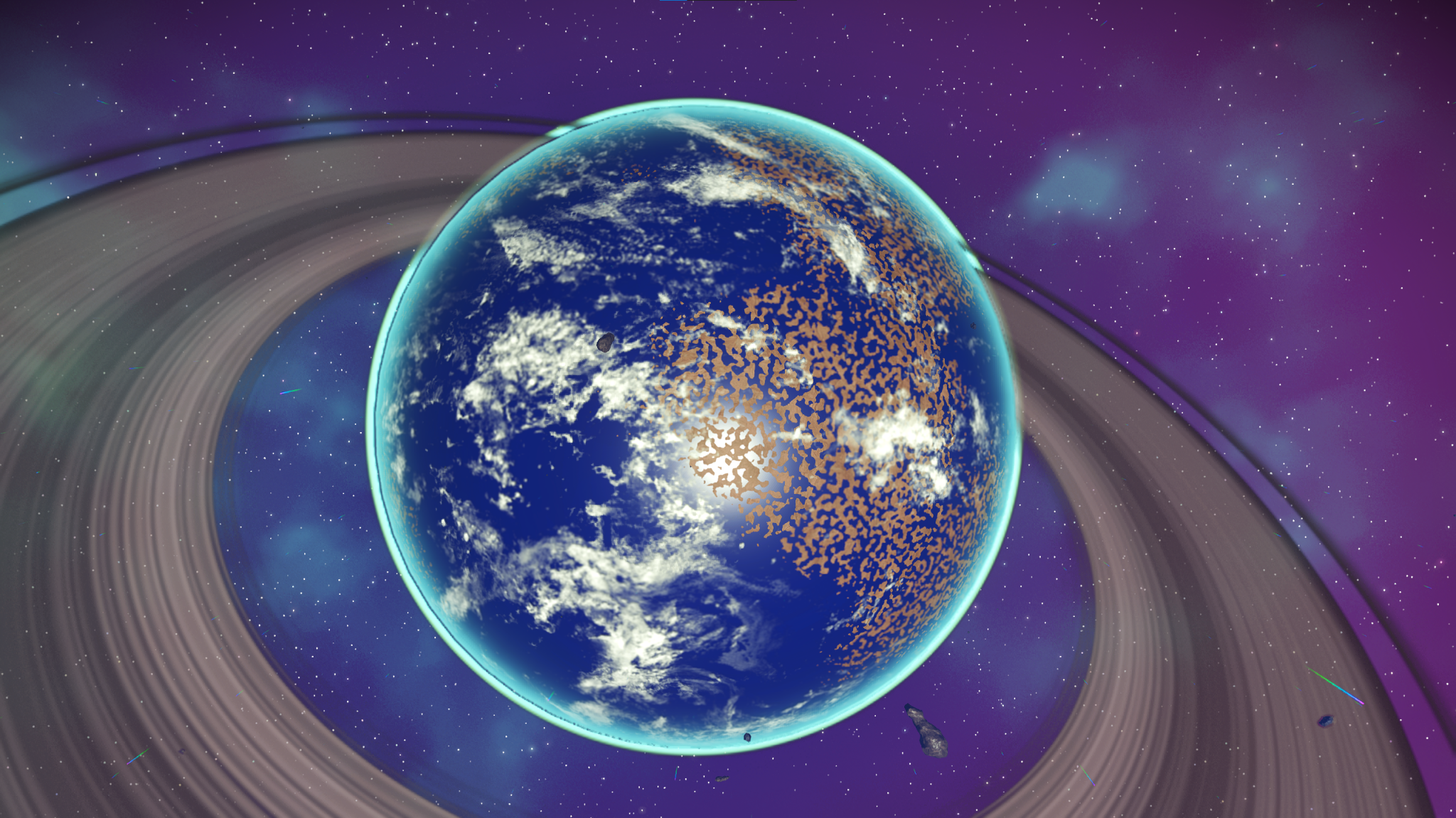 Ghost Claim viewed from orbit